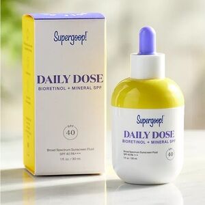 Supergoop! Daily Dose Bioretinol + Mineral SPF 40 -
1 fl oz/ 30 mL
NWT